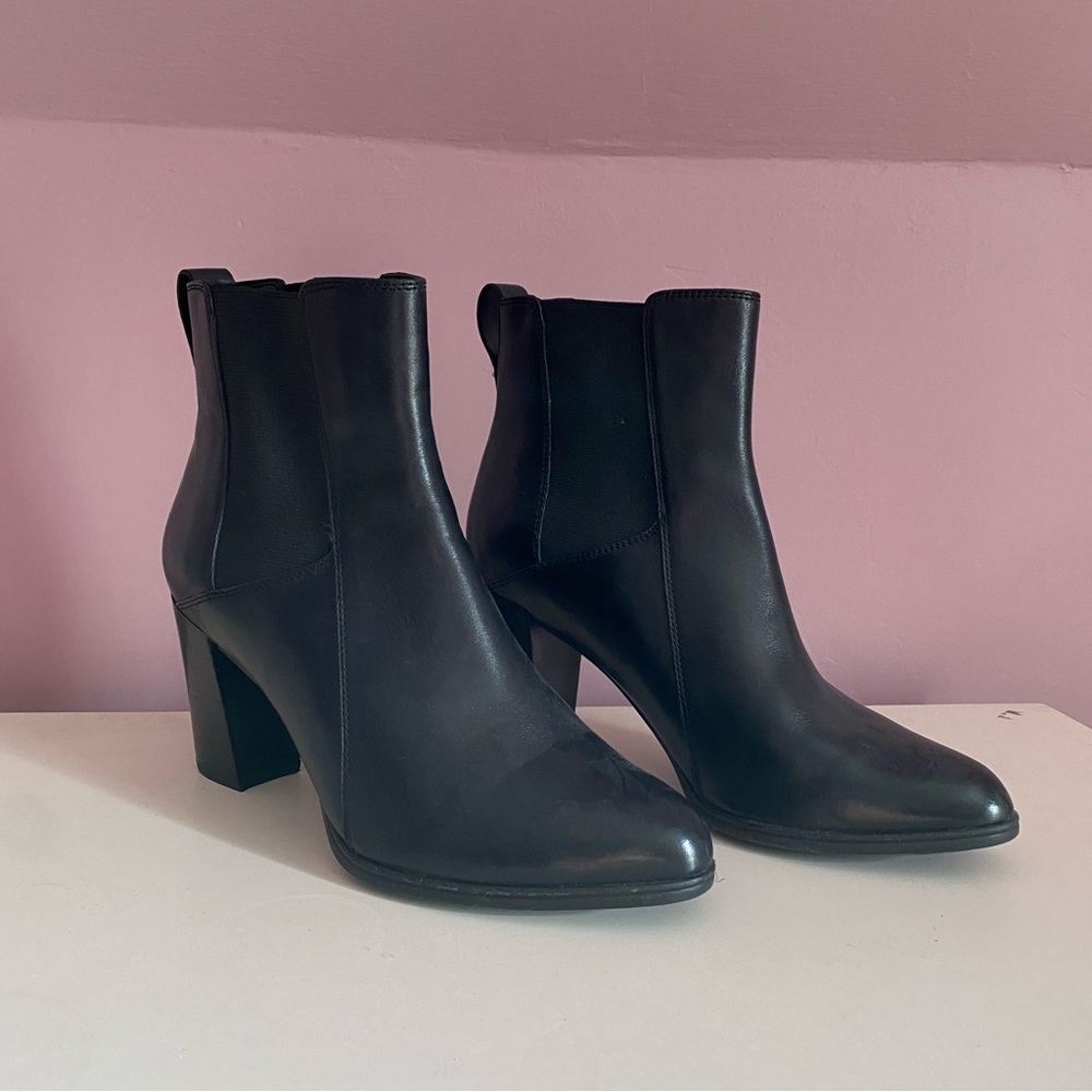 Clarks Black Ankle Boots